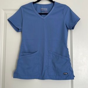 Ceil Blue Scrub Top